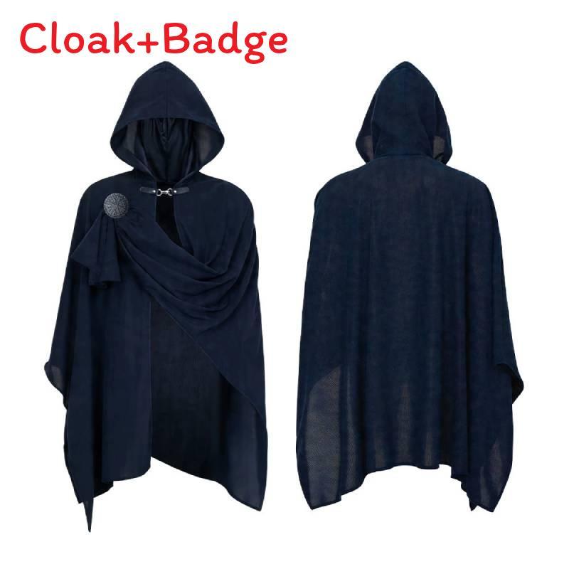 Medieval Soul Reaper Cosplay Cloak With Wrinkled Design For Halloween And Cosplay Events