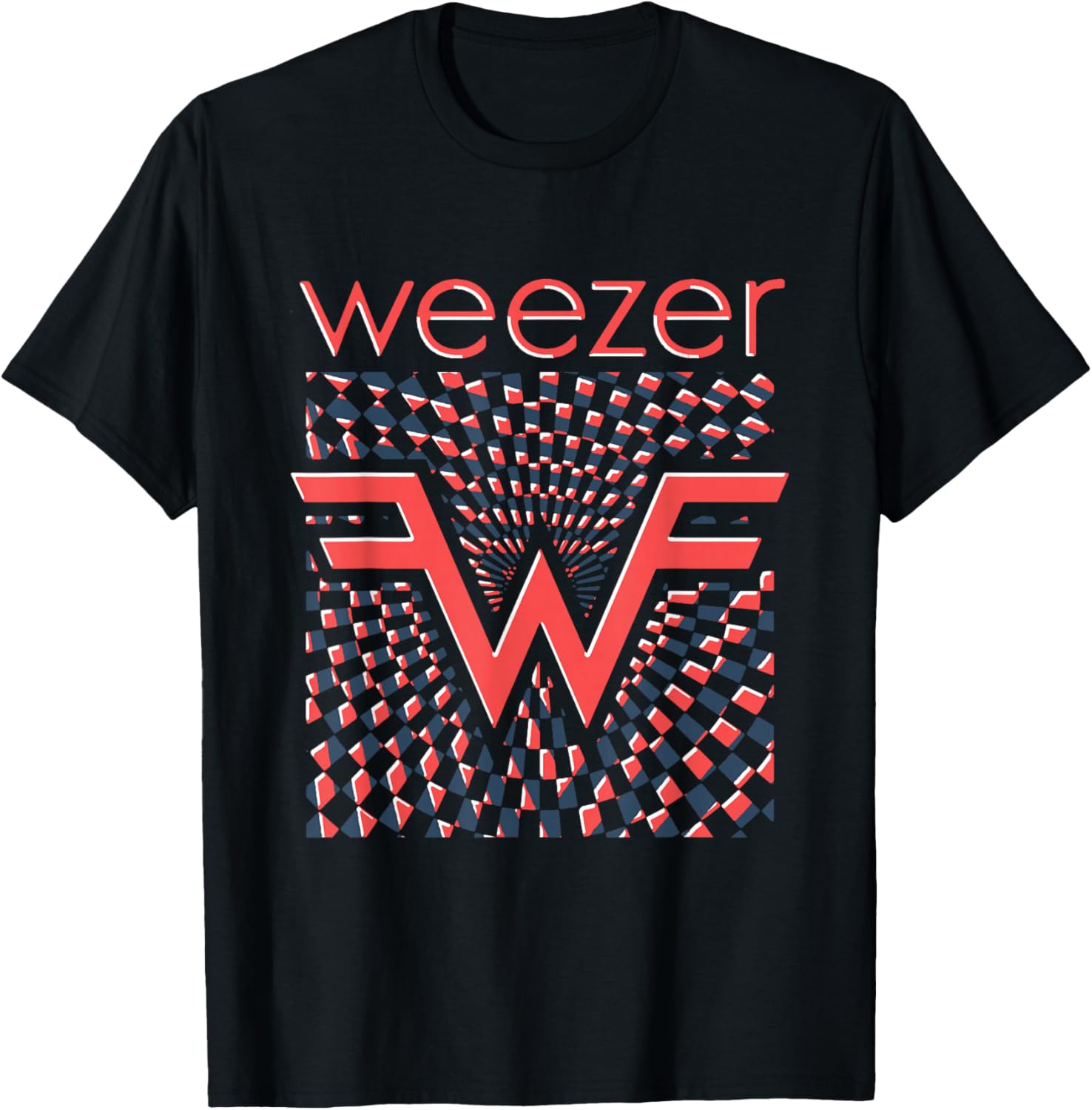 Weezer - Checkered Logo  Unisex T-Shirt XXXXL