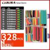 Boxed and Bagged Colored Heat Shrink Tubes - 530pcs Insulation Sleeves and 560pcs Electrician Wiring Tubes