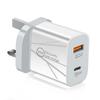 PD20W + QC3.0 Dual Fast Charger for Mobile Phones - US/EU/UK Specifications