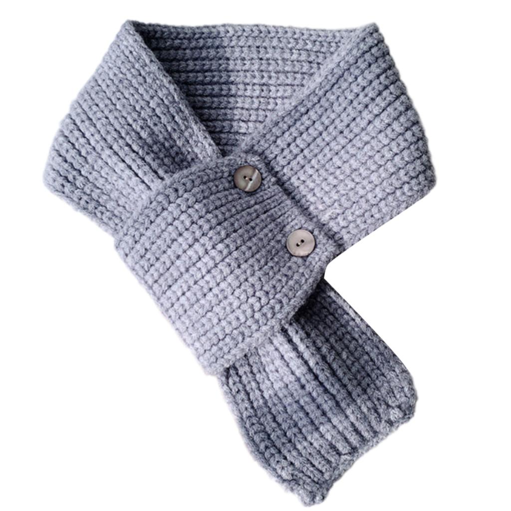 Elegant Knitted Scarf with Functional Buttons for Daily Wear Fashion Crossed Neck Warmer Wrap Scarf for Women Windproof