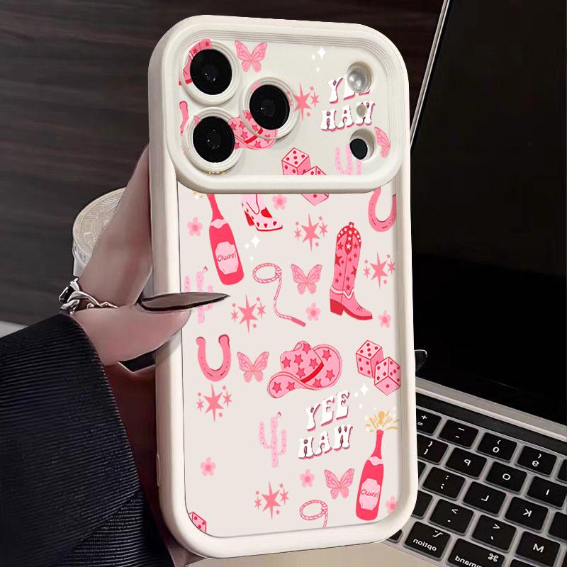 Cute Cartoon Pattern Phone Case For iPhone Air 17 16 15 14 13 12 Pro Max 17 Pro 11 16e Silicone Soft  TPU Shockproof Cover