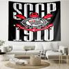 1PC Sport Club Football Crest Printed Tapestry Room Decoration Wall Hanging for Living Room Bedroom, dormitory, Birthday and Christmas gifts