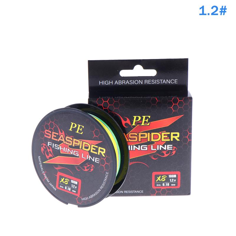 Long-Lasting 8 Strands PE Fishing Line 100M Superior Strength for Heavy Baits
