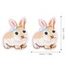 10Pcs Iron On Patches Little Cute Bunny Durable Lightweight Wide Application Jean Patches For Bag Clothes DIY