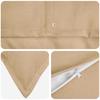 Cushion Cover 6 pcs HOUTEN Cream 55 x 55 cm Faux Linen
