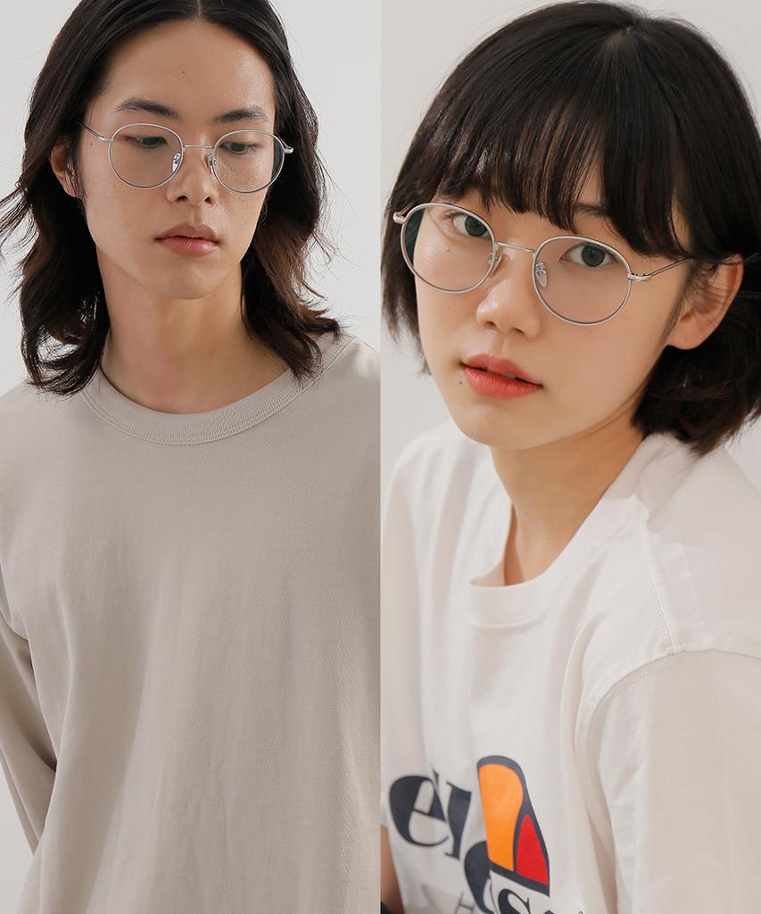 Leunehauwin February Silver Blue Light Blocking Glasses Dr0202B