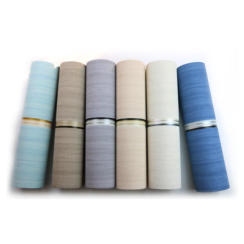 Wallpaper Simple 3D Thickened Deer Skin Velvet Wallpaper Wood Grain Bedroom Living Room TV Background Wall Papel De Pared