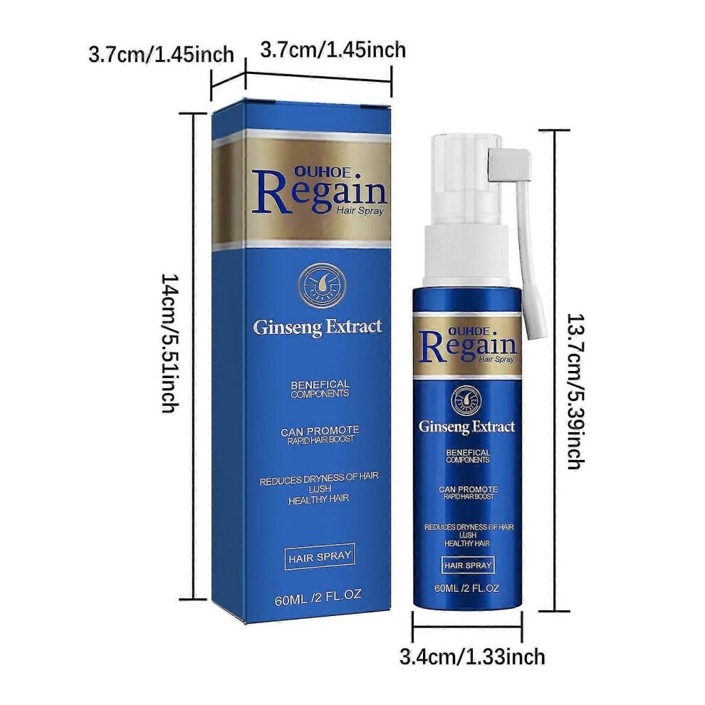 Regain Sprej na vlasy Sprej pro hustý růst vlasů Sprej s červeným ženšenem na vlasy 60 ml
