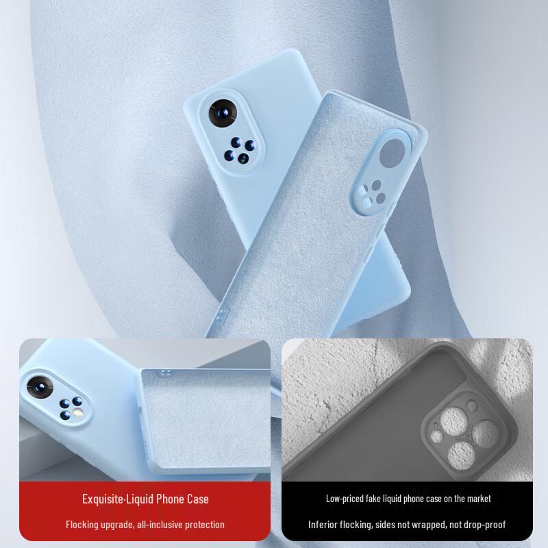 Shangsu Liquid Silicone Phone Case for Honor 50/50 Pro & Huawei Nova 9/9 Pro