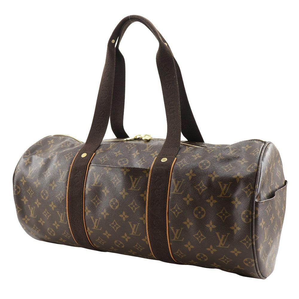 Louis Vuitton Sportliche bobourg Boston Tasche M97036 Braun Monogramm Leinwand unisex Gebraucht
