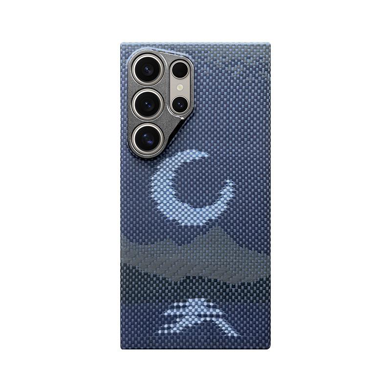 Applicable To Samsung S25Ultra Mobile Phone Case Magnetic Kevlar GalaxyS24 Aramid Carbon Fiber 23U Protective Case