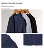 Men's Casual Waffle Knit Cardigan - Spring & Autumn Solid Color Breathable Jacket