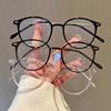 3 Pairs of Anti-Blue Light Reading Glasses Retro Oval Style UV Filtering, High-Definition Lenses+1.0~+4.0