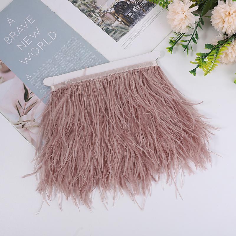 Natural Ostrich Feather Ribbon 1/5/10M, 10-15Cm Multicolor For Diy Crafts, Carnival Decor, Stage Show, Ready Stock, Factory Dire