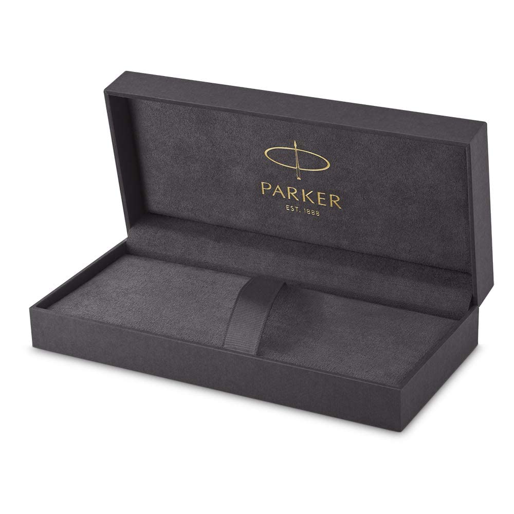 PARKER 5th Ingenuity Slim Tiefschwarz Lila BT Feine Feder Stift mit Mine Geschenkbox Luxus 2172203 RS2 Wasserbasiertes Set, Enthalten, Geschenk,
