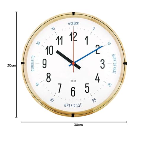 L'Horloge Murale Commune Bauhaus Fonts CarlMarx WCL-006