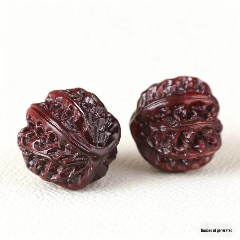 Rosewood Carved Pixiu Ornament: Gourd & Dragon Turtle Handicraft