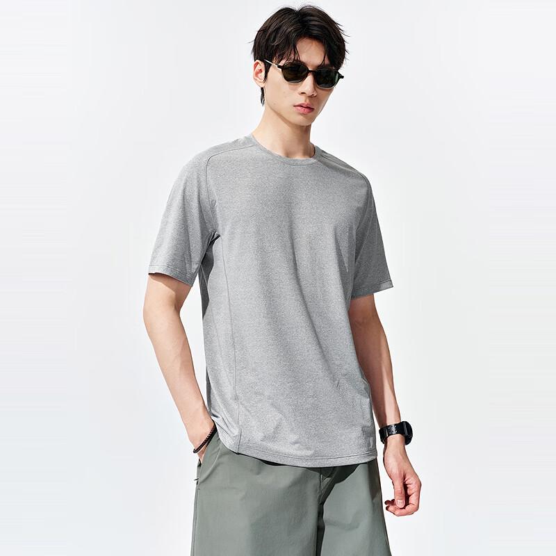Men s Elastic Quick-Dry Mesh Sports T-Shirt M