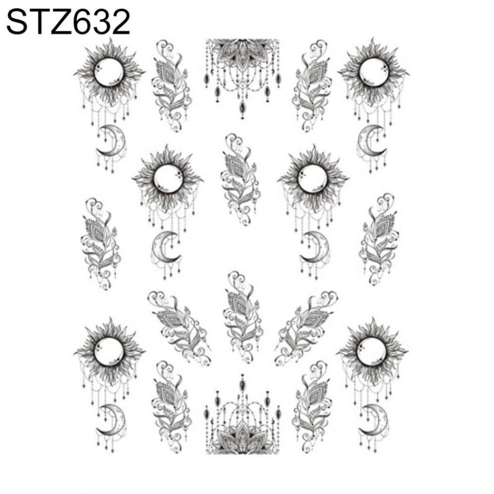 Floral Print Nail Decals Nail Art Decor Gel Polish Animal Sticker Manicure Foils