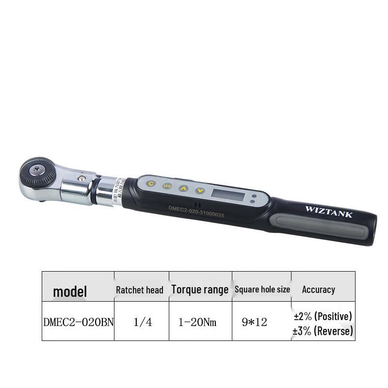 WIZTANK Adjustable Open-End Torque Wrench Head