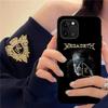 Music Rock M-Megadeth Phone Case For IPhone 16 15 14 11 12 13 Mini Pro XS Max Cover 6 7 8 Plus X Funda Shell