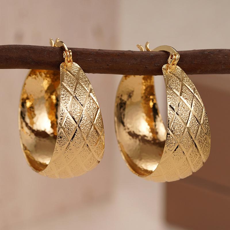 1 Pair, Stylish, Wide-sided, Atmospheric Earrings