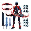 3D Printed Robot Action Figure with Accessories Movable Joints Robot Model Toy Articulated Dummy Figurine Decoration Ornament