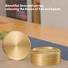 5Pcs Brass Coaster Jewelry Tea Coffee Cup Tray Home Car Keys Storage Trays Home Decoration Heat Insulation Mat Enduring