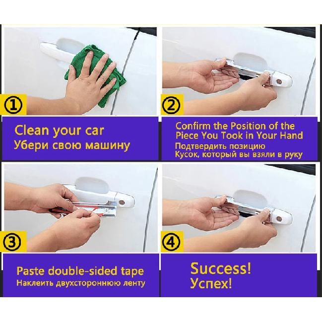 Luxurious Stability New Chrome Door Handles Cover Trim for Citroen C3 MK1 2002~2009 Car Accessories Stickers Catch Auto Styling