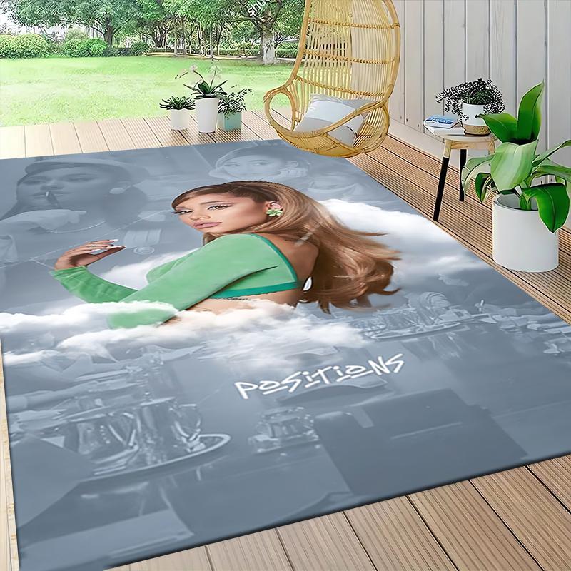 Ariana Grande'S Positions Artwork Carpet Rug Soft Washable Antislip Home Living Room Sofa Mats Personalized Christmas Rug