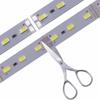 12V Under Cabinet Strip Lights Car LED Interior Strip Light Rigid Hard Bars Tube Transparent Cover, 30cm, 1PC