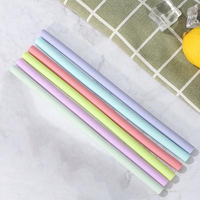 5 Pezzi Cannucce Dure Tagliabili Pieghevoli Resistenti al Morso Cannuccia Piegata per Bubble Tea Uso Quotidiano