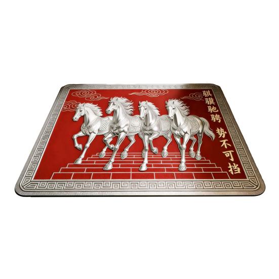 

2026 New Year Entryway Door Mat Year of The Horse Welcome Door Mat Home Living Room Kitchen Bathroom Doorway Entrance Floor Rug 40x60cm J