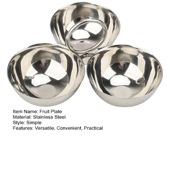 קערת חטיפים יצירתית 3 תאים פלדת אל-חלד מגש פירות לאגוזים ממתקים קינוחים מנה למנות ראשונות למסיבה עיצוב בית מודרני