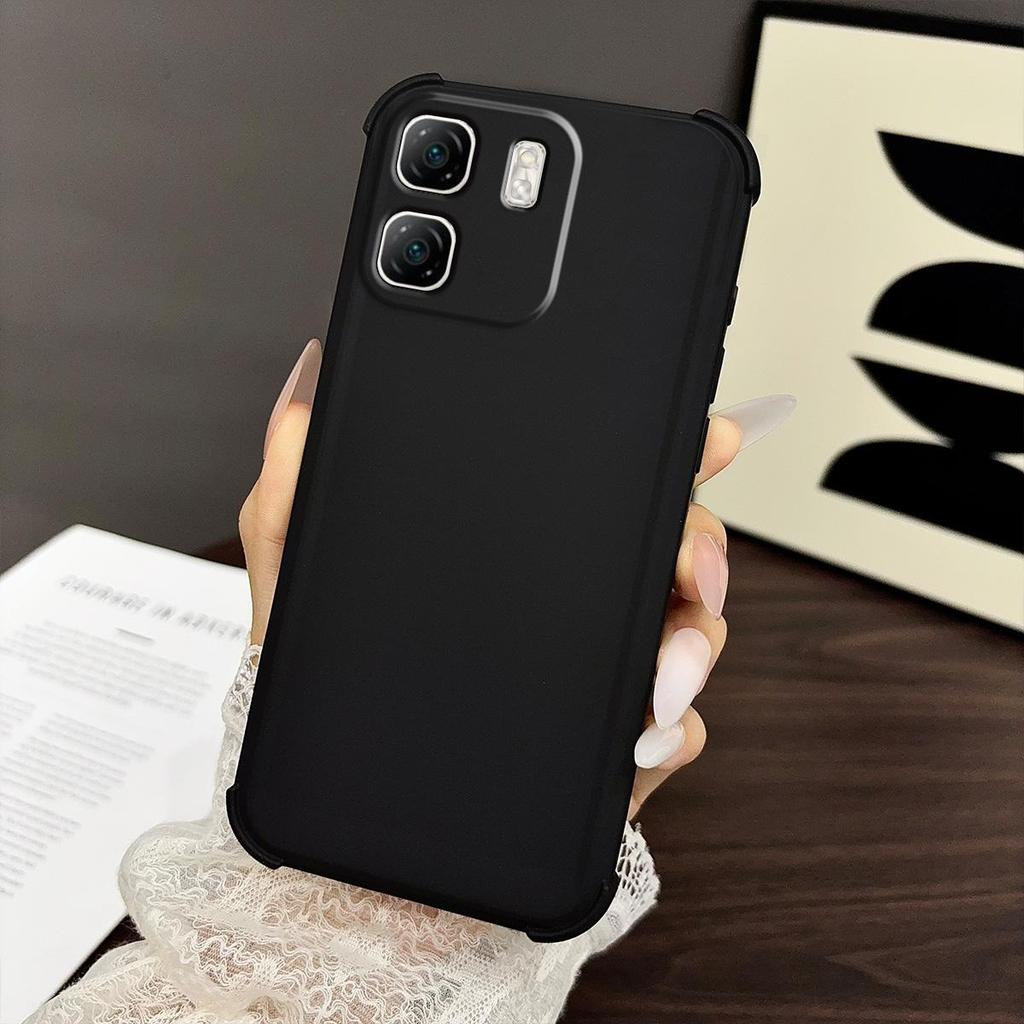 Case for infinix HOT 50i Ultra-Soft Liquid Silicone Casing Y2K Minimalist Aesthetic Airbag Drop Protection Cover