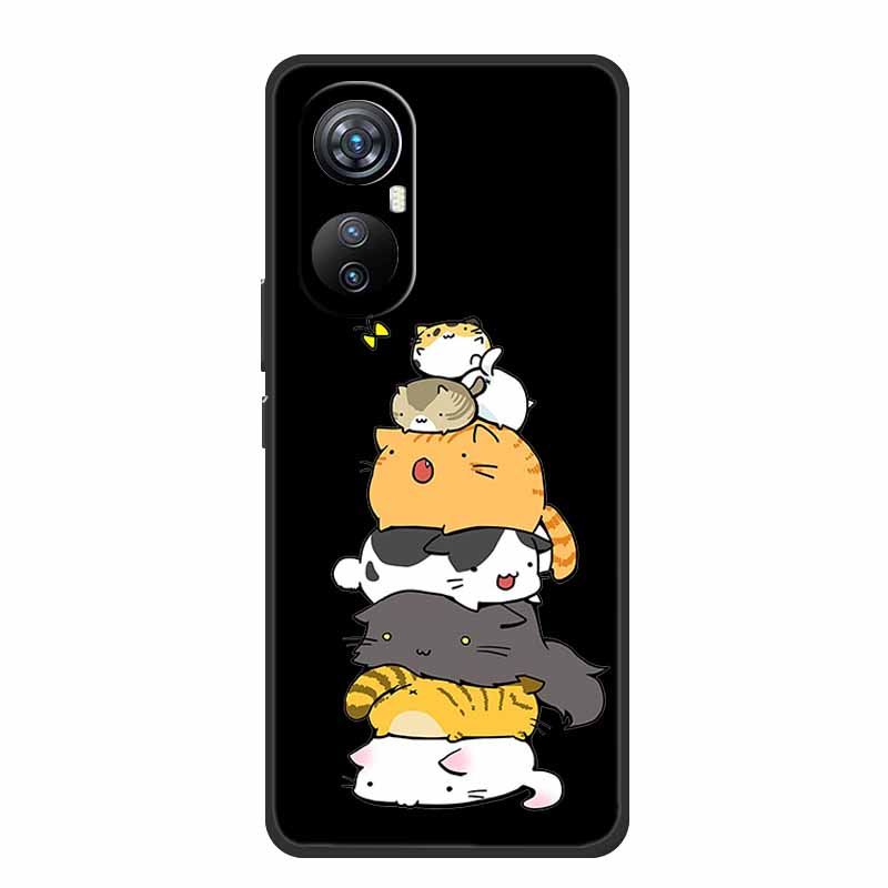 Coque For Blackview A200 Pro Case Cute Cartoon Black Silicone Soft Phone Cases For Blackview A200 Pro Back Cover Case A200Pro
