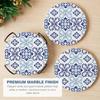 Ceramic Coasters with Matt Finish On Top & Cork Base | Coasters for Cups Set of 6