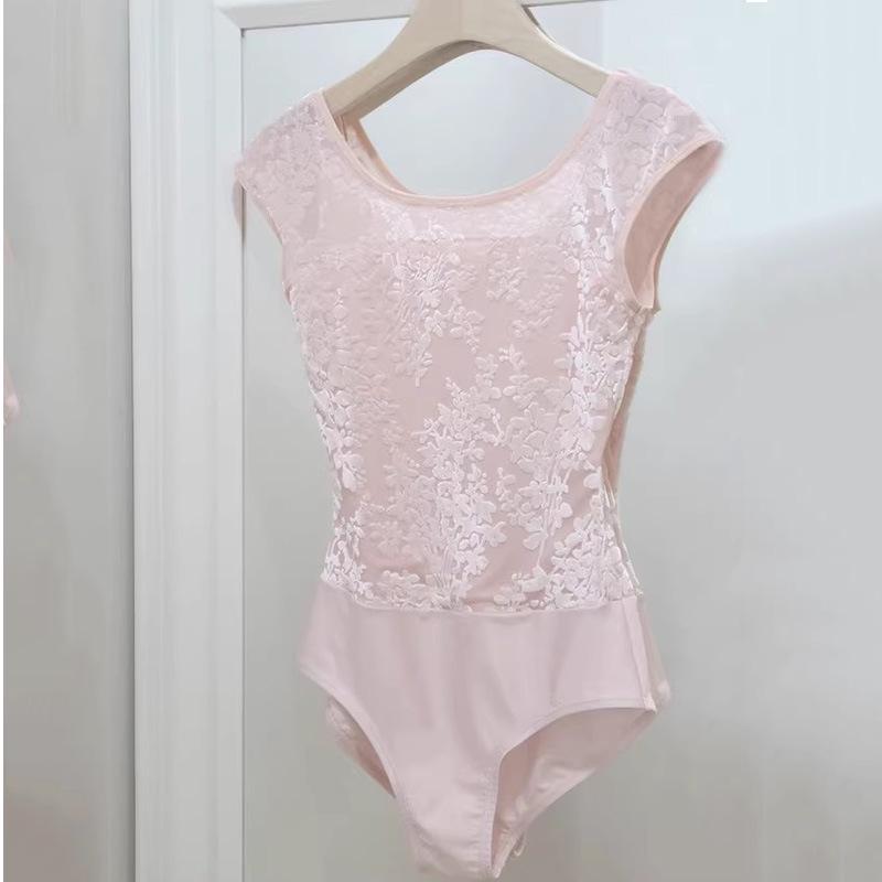 Zinnoberrot Ballett Tanzbekleidung: Body für Erwachsene für Kunstprüfungen und Eiskunstlauf