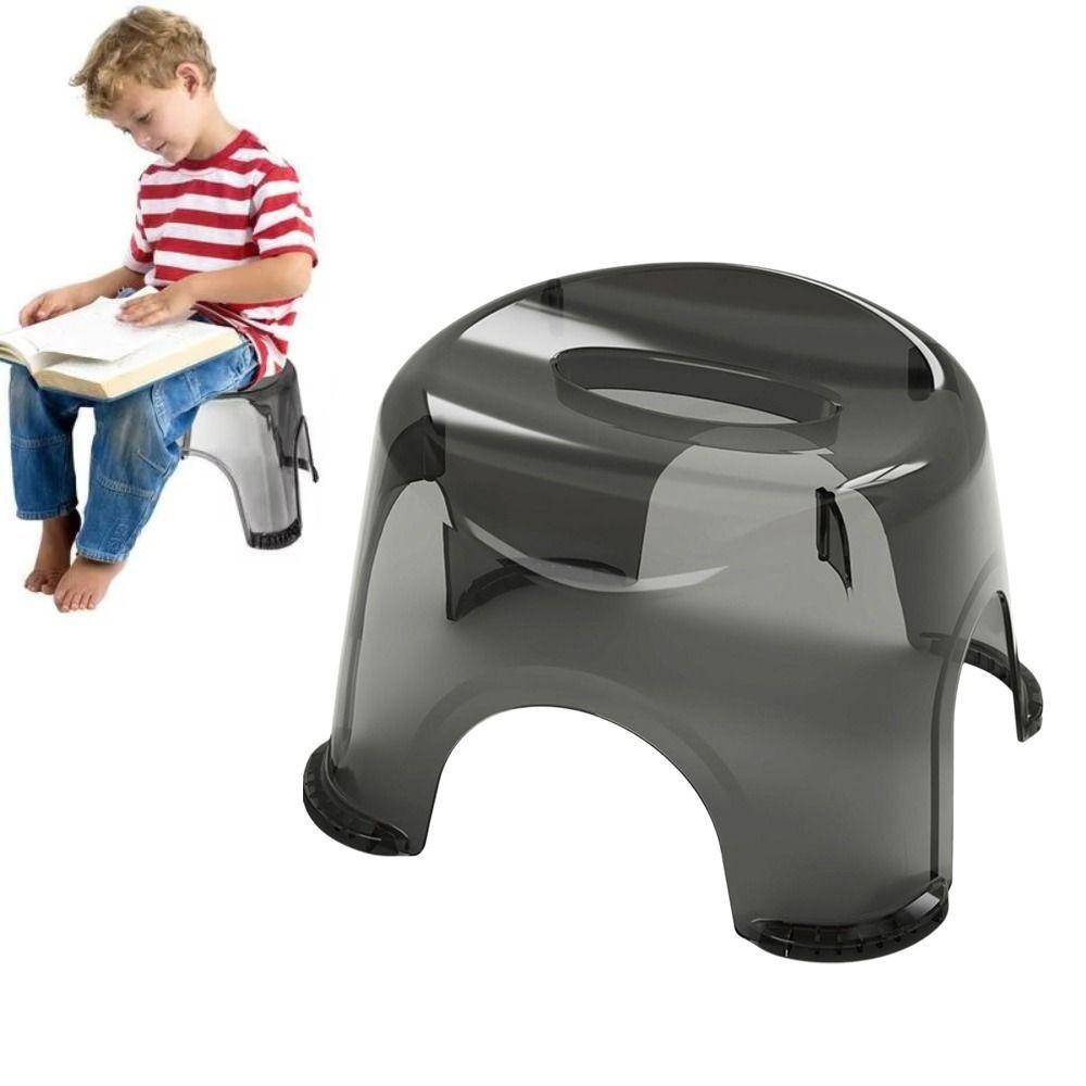 Non-slip Clear Shower Foot Stool Transparent Kid Stool Simple Small Low Stool for Kids