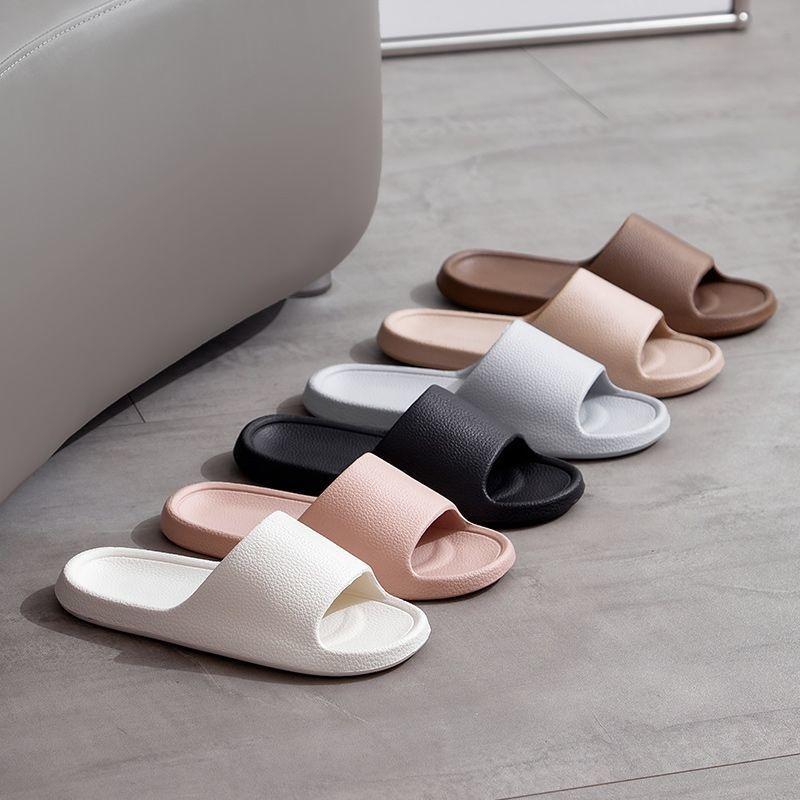 Fashion indoor versatile unisex leather pattern slippers home daily light comfortable soft sandals