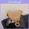 Trendy Woven Fabric Crossbody Bag With Phone Pocket For Daily Use