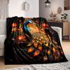 1pc Peacock, Floral Blanket Lightweight Flannel Blanket Throw Blanket For Sofa, Bed, Travel, Camping, Livingroom, Couch, Chair, And Bed Yy2509026227
