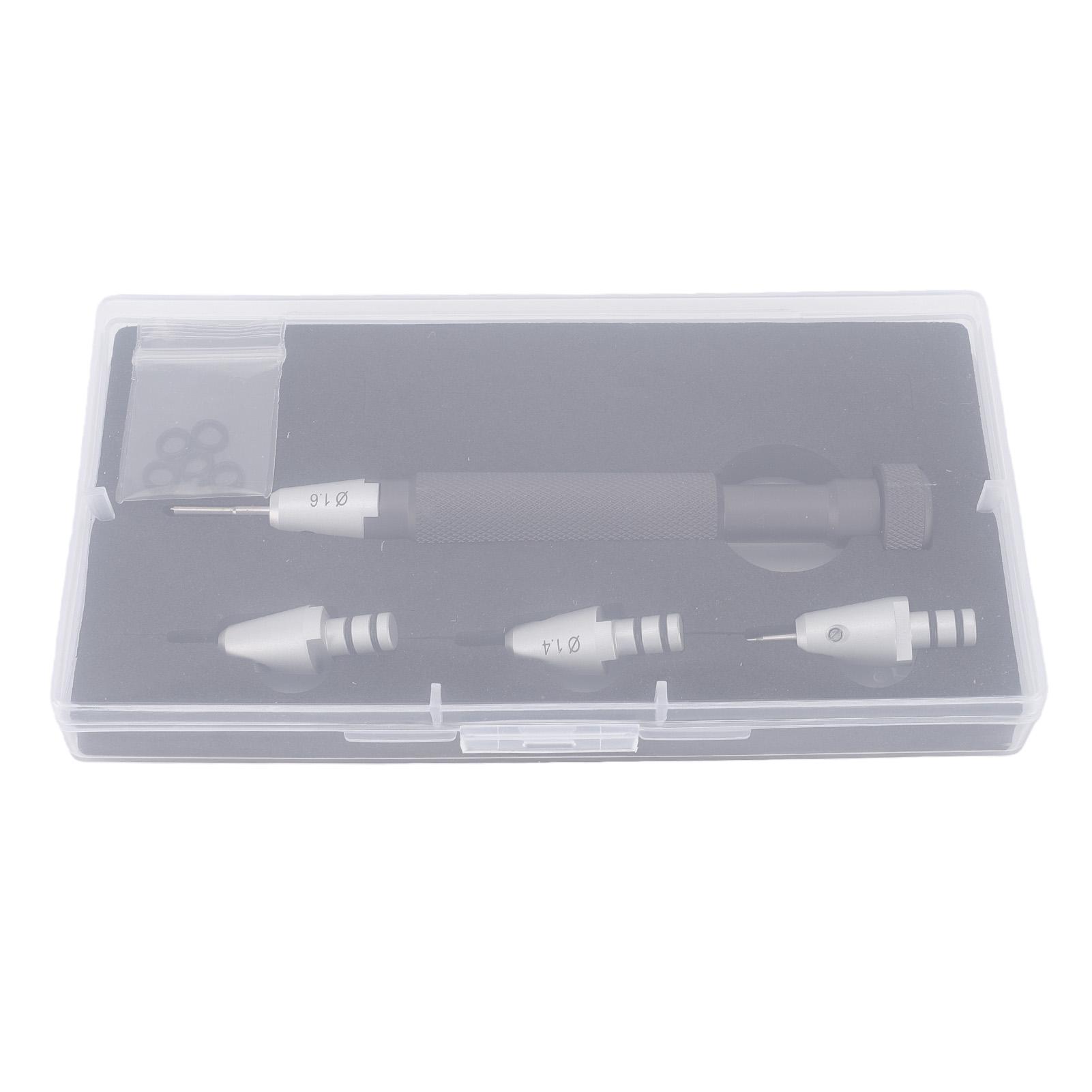 Watch Screwdriver Set T Handle Stainless Steel Professional Jewelers Screwdriver Set Non Slip with 1.2 1.4 1.8mm Bits