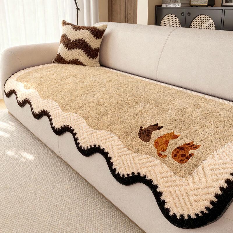 Handun Fanyue Irregular Cat Plush Sofa Cushion