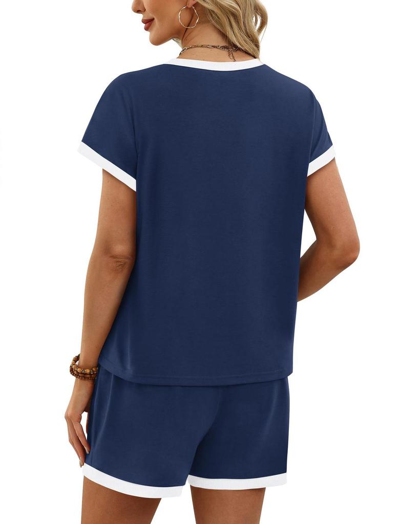 2026 Summer Women's European & American Casual Loose Pajama Set