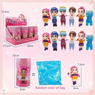 Scatola Ciega Angelo Cacciatori di Demoni Kpop Mini Figure Anime Ornamento per Auto e Telefono Giocattolo per Fan Regali di Compleanno per Bambini In Vendita