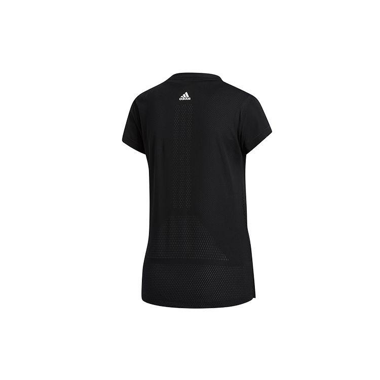 Adidas Engineered Tee Training Running Sports Fitted Crew Neck Short Sleeve T-Shirt Women Tops Black DX7532