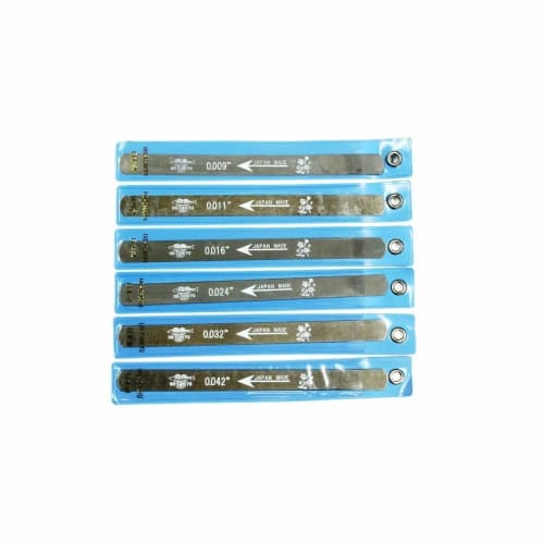 UO-CHIKYU Fish Globe Nut File, Nut Groove File for Electric Gauges, Set of 6 (.009-.042) [Made In Japan]