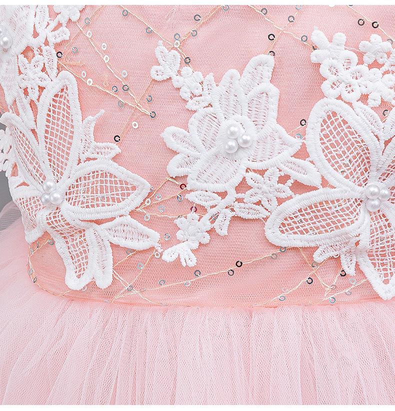 Girls' Mesh Princess Dress - Puffy Gown for Weddings, Holidays, Parties, Performances & Children's Day Gift.